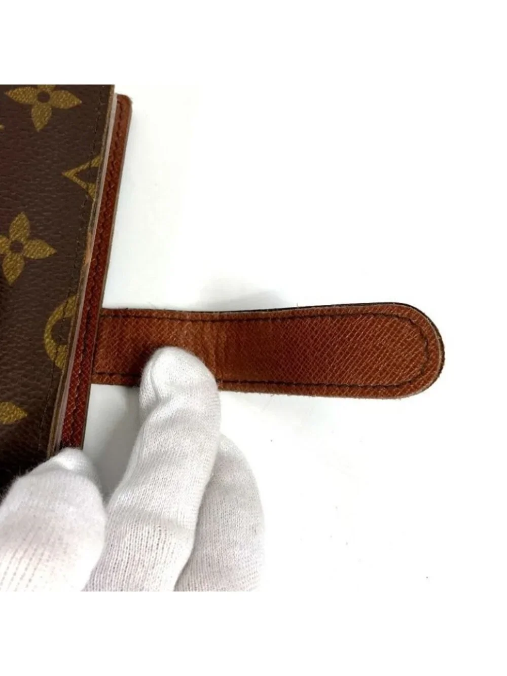 Louis Vuitton Notebook Cover Pochette Photo Case Monogram Canvas Brown